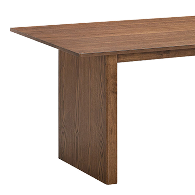Τραπεζαρία Eleganza-Siena pakoworld σετ 7τεμ mdf σε καρυδί-εκρού απόχρωση 180x99x75.8εκ