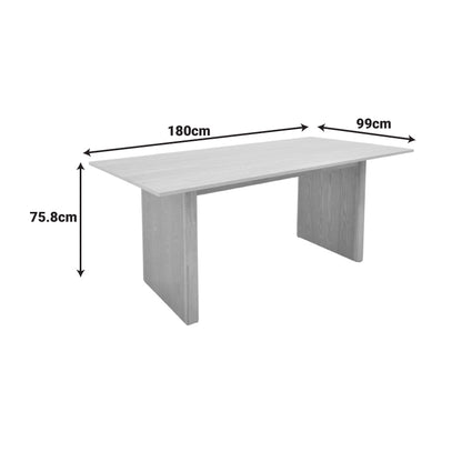 Τραπέζι Eleganza pakoworld sonoma MDF 180x99x75,8εκ
