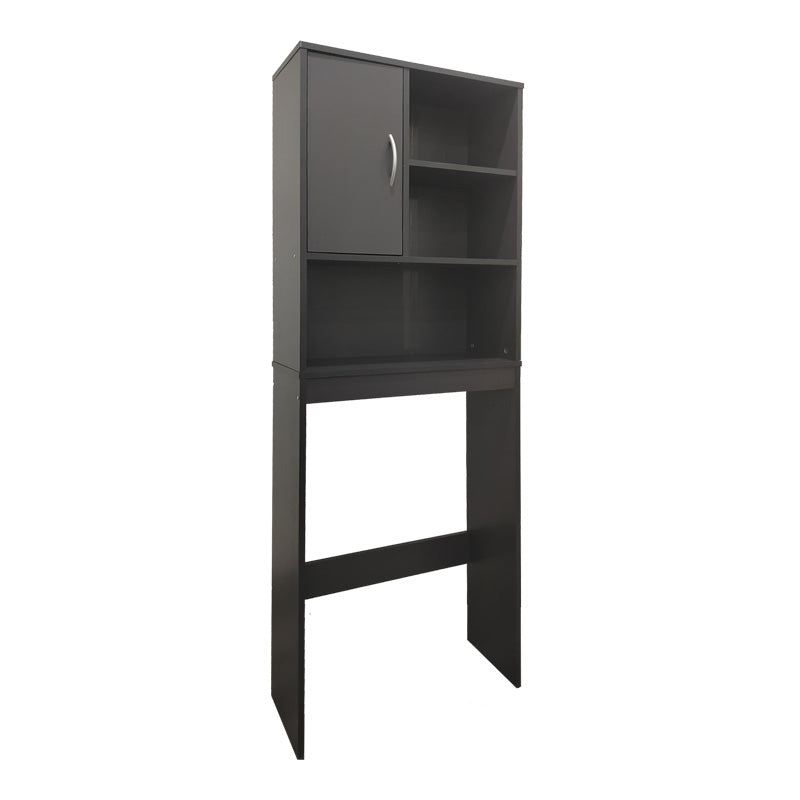 Έπιπλο πλυντηρίου Tazien pakoworld σε ανθρακί απόχρωση 60x24x168.5εκ