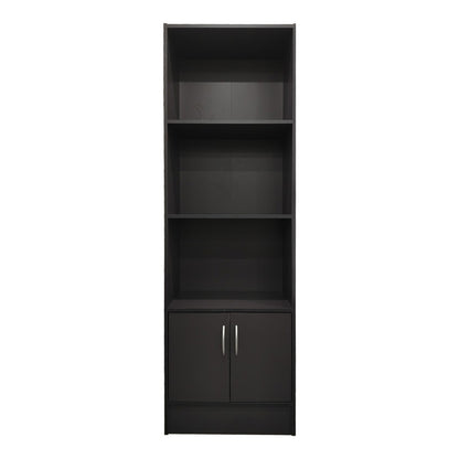Βιβλιοθήκη Tekaro I pakoworld σε ανθρακί απόχρωση 57x33x180εκ