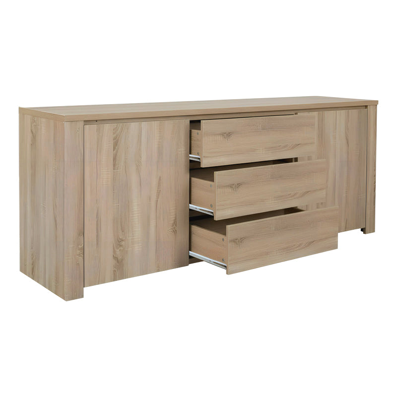 Μπουφές Kalya pakoworld σε sonoma απόχρωση 220x49x89.5εκ