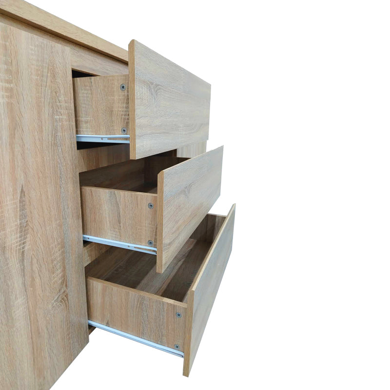 Μπουφές Kalya pakoworld σε sonoma απόχρωση 220x49x89.5εκ