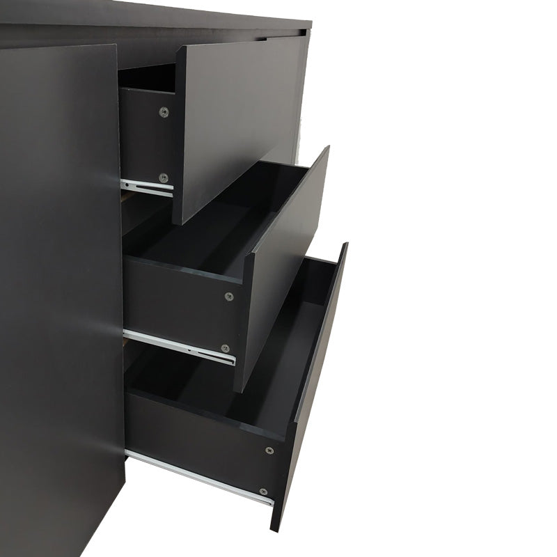 Μπουφές Kalya pakoworld σε ανθρακί απόχρωση 220x49x89.5εκ