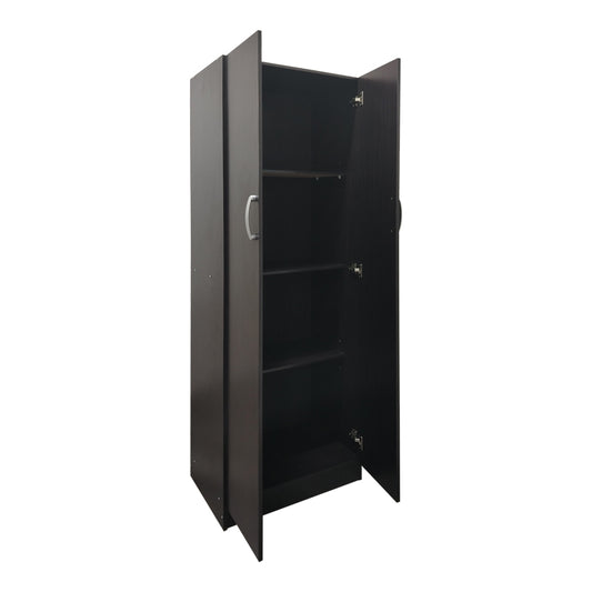 Ντουλάπα δίφυλλη Athos pakoworld σε wenge απόχρωση 60x42x180εκ