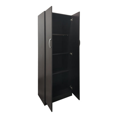 Ντουλάπα δίφυλλη Athos pakoworld σε wenge απόχρωση 60x42x180εκ