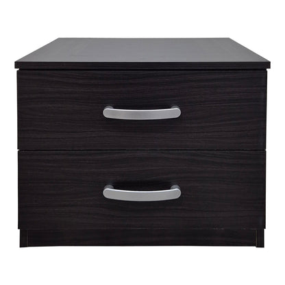 Κομοδίνο Athos pakoworld σε wenge απόχρωση 48x40x41.5εκ