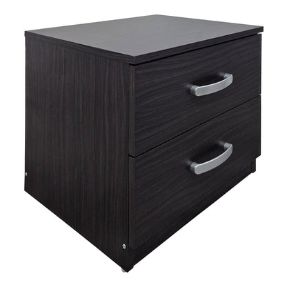 Κομοδίνο Athos pakoworld σε wenge απόχρωση 48x40x41.5εκ