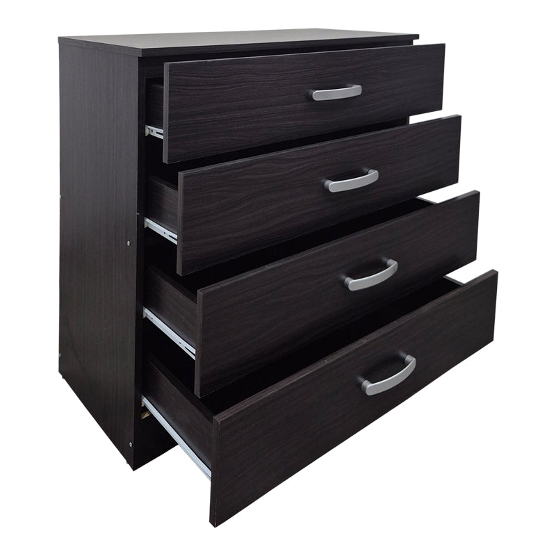 Συρταριέρα Athos pakoworld σε wenge απόχρωση 80x40x79εκ