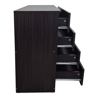 Συρταριέρα Athos pakoworld σε wenge απόχρωση 80x40x79εκ