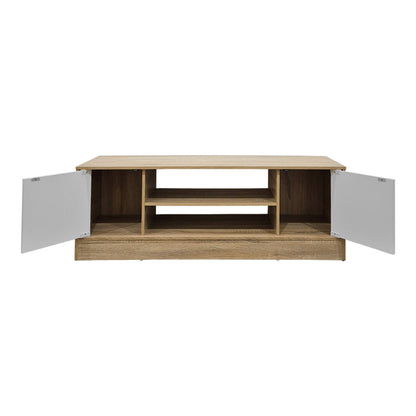 Έπιπλο τηλεόρασης Sasa pakoworld sonoma-λευκό 120x35x41.5εκ