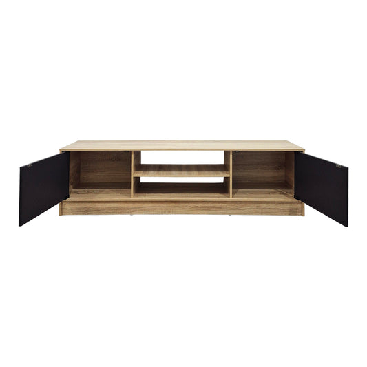 Έπιπλο τηλεόρασης Sasa pakoworld sonoma-ανθρακί 150x35x41.5εκ