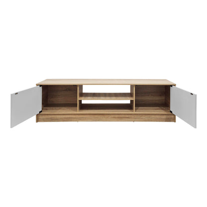 Έπιπλο τηλεόρασης Sasa pakoworld sonoma-λευκό 150x35x41.5εκ