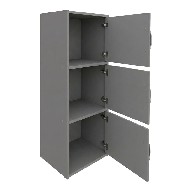 Ντουλάπι-στήλη Soline pakoworld ανοιχτό γκρι 40x34.5x90.5εκ