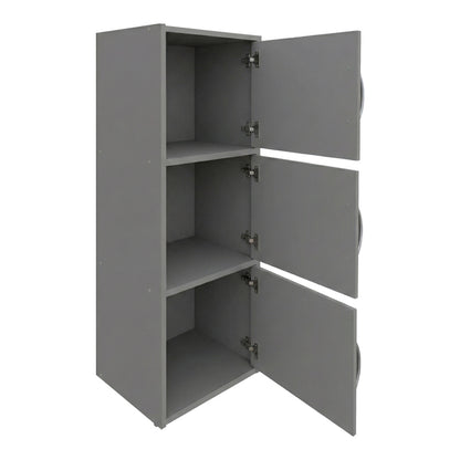 Ντουλάπι-στήλη Soline pakoworld ανοιχτό γκρι 40x34.5x90.5εκ