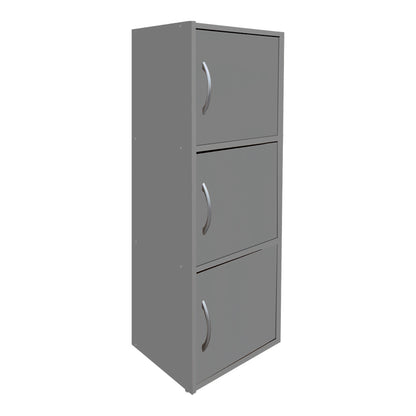 Ντουλάπι-στήλη Soline pakoworld ανοιχτό γκρι 40x34.5x90.5εκ