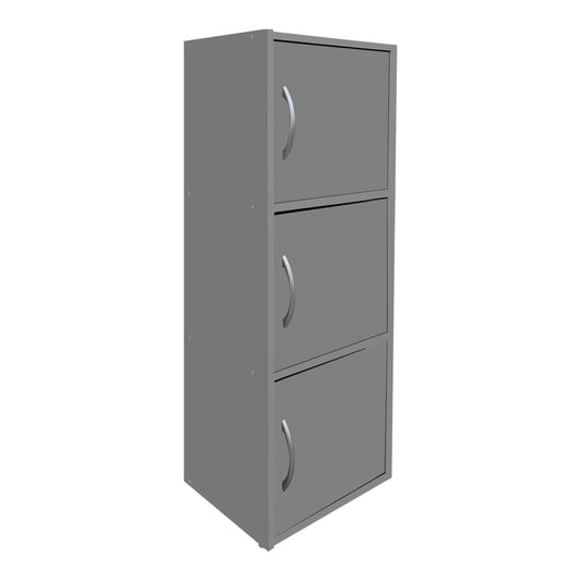 Ντουλάπι-στήλη Soline pakoworld ανοιχτό γκρι 40x34.5x90.5εκ