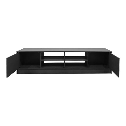 Έπιπλο τηλεόρασης Tivia pakoworld ανθρακί 180x35x41.5εκ