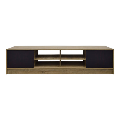 Έπιπλο τηλεόρασης Tivia pakoworld sonoma-ανθρακί 180x35x41.5εκ