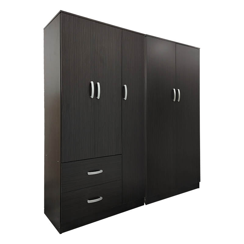 Ντουλάπα πεντάφυλλη Athos Ι pakoworld wenge 170x42x180εκ