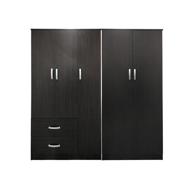 Ντουλάπα πεντάφυλλη Athos Ι pakoworld wenge 170x42x180εκ