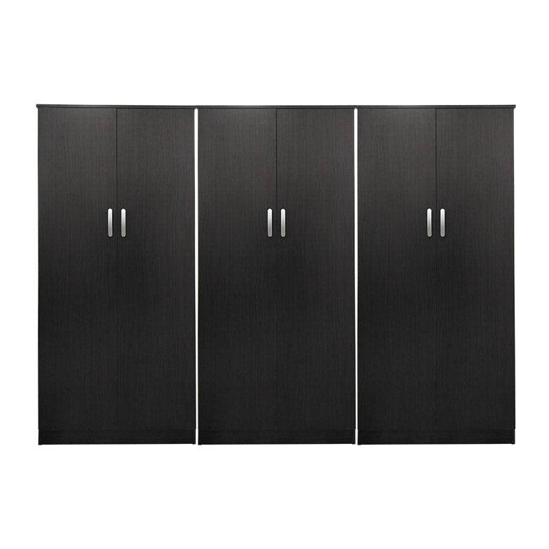 Ντουλάπα εξάφυλλη Athos pakoworld wenge 240x42x180εκ
