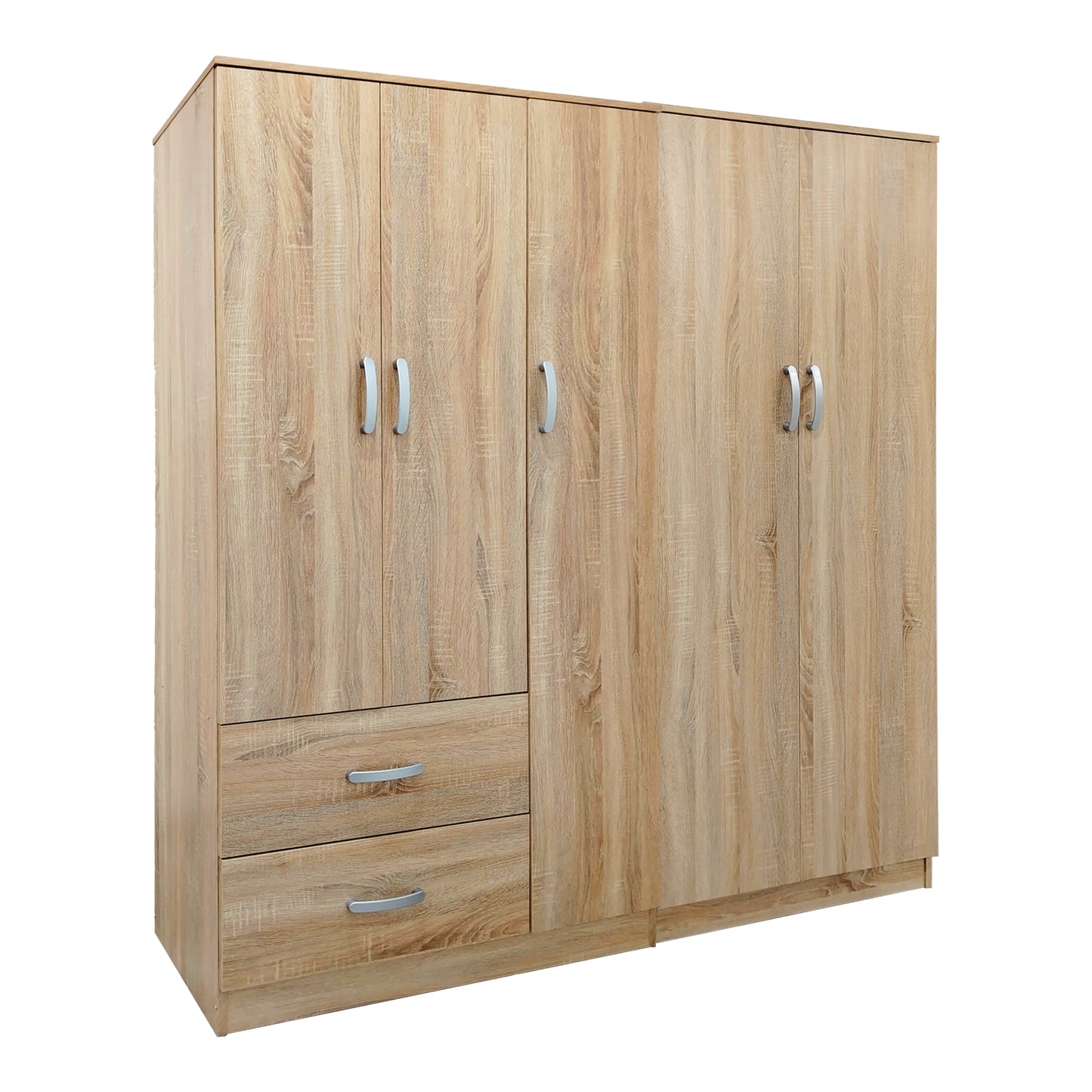 Ντουλάπα πεντάφυλλη Athos I pakoworld sonoma 170x42x180εκ