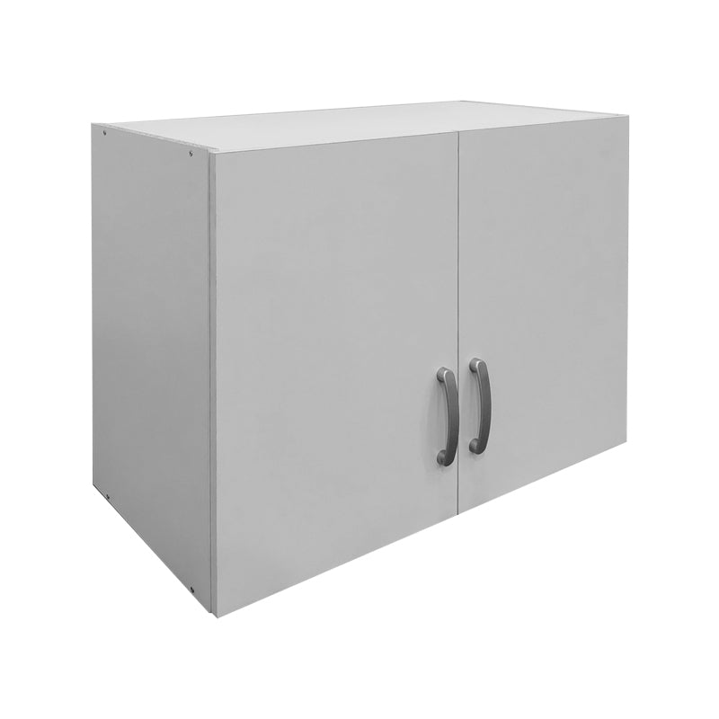 Ντουλάπα εξάφυλλη με πατάρι Athos pakoworld λευκή 240x42x240εκ