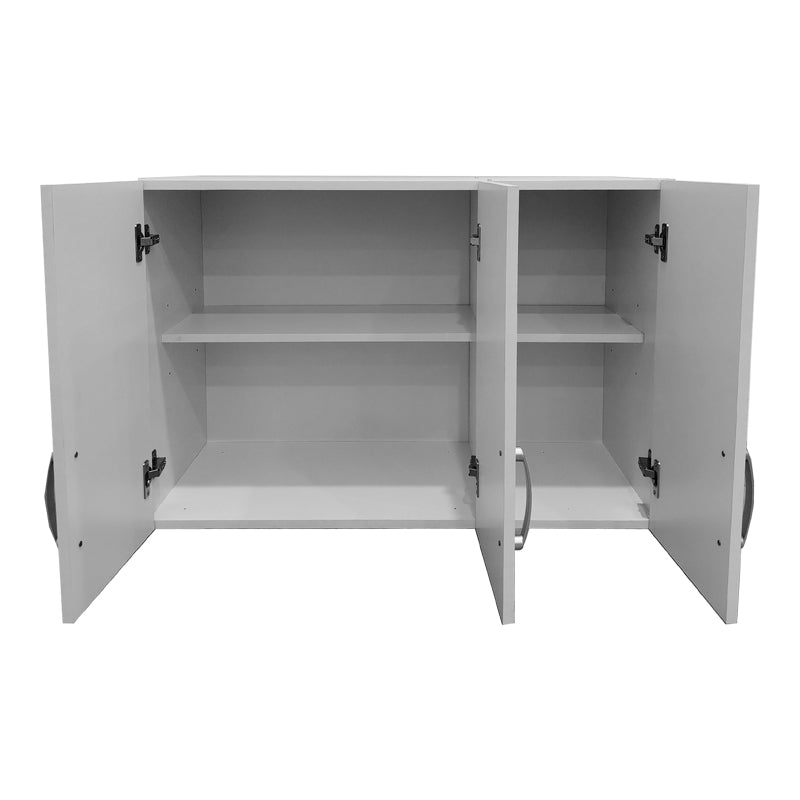 Ντουλάπα πεντάφυλλη με πατάρι Athos I pakoworld λευκή 170x42x240εκ