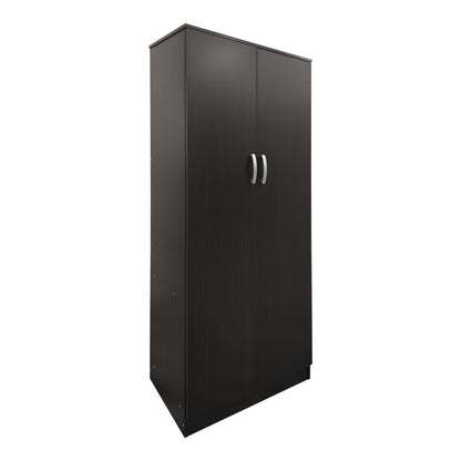 Ντουλάπα εξάφυλλη με πατάρι Athos I pakoworld wenge 240x42x240εκ