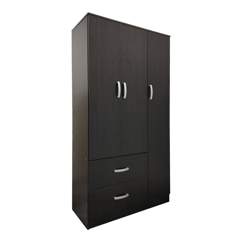 Ντουλάπα πεντάφυλλη με πατάρι Athos I pakoworld wenge 170x42x240εκ