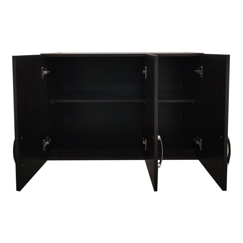 Ντουλάπα πεντάφυλλη με πατάρι Athos I pakoworld wenge 170x42x240εκ