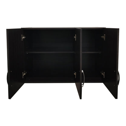 Ντουλάπα πεντάφυλλη με πατάρι Athos I pakoworld wenge 170x42x240εκ