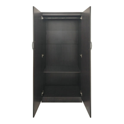 Ντουλάπα εξάφυλλη με πατάρι Athos ΙΙ pakoworld wenge 240x42x240εκ