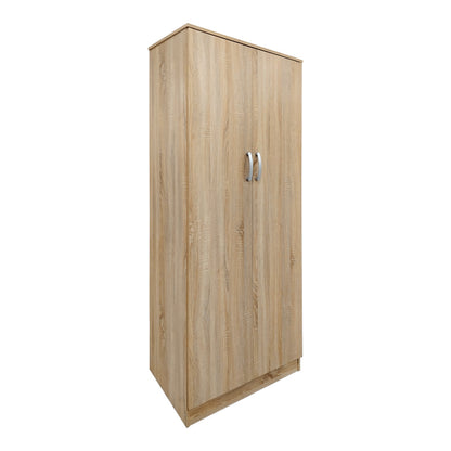 Ντουλάπα εξάφυλλη με πατάρι Athos I pakoworld sonoma 240x42x240εκ