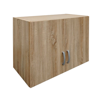 Ντουλάπα εξάφυλλη με πατάρι Athos I pakoworld sonoma 240x42x240εκ