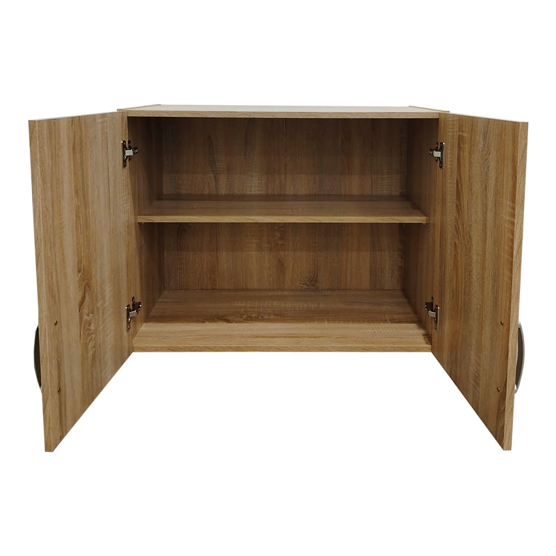 Ντουλάπα εξάφυλλη με πατάρι Athos I pakoworld sonoma 240x42x240εκ
