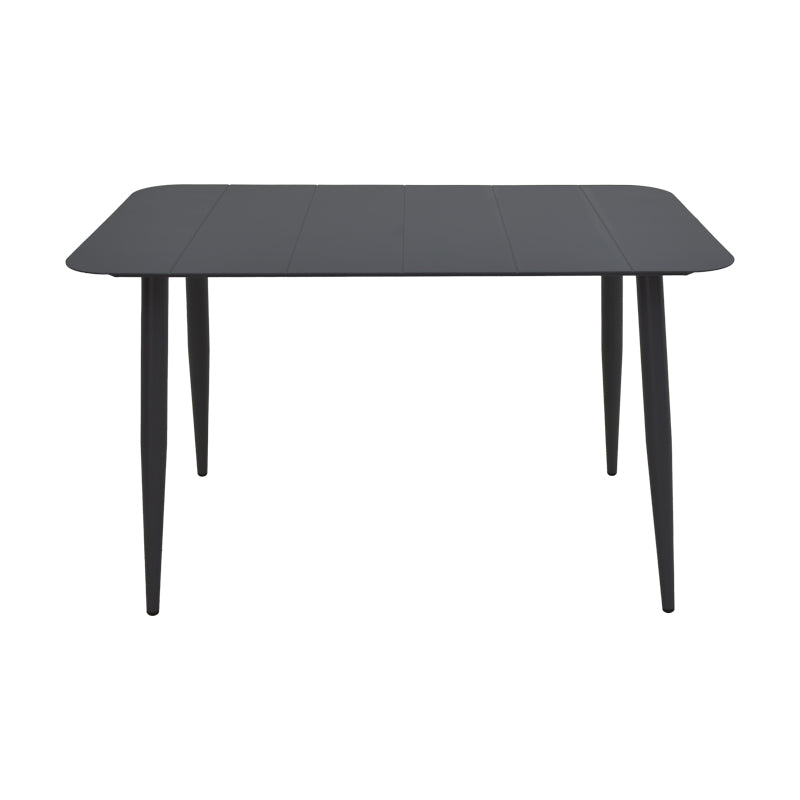 Τραπέζι Vista pakoworld αλουμίνιο σε μαύρη απόχρωση 120x70x72εκ