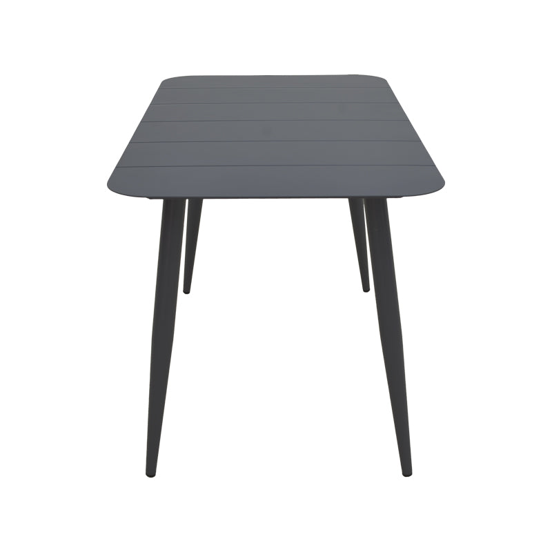 Τραπέζι Vista pakoworld αλουμίνιο σε μαύρη απόχρωση 120x70x72εκ