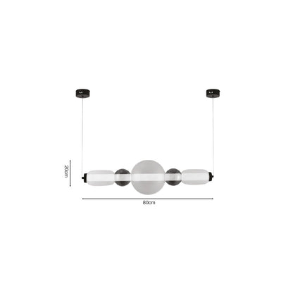 Inlight Κρεμαστό φωτιστικό LED 50W από γυαλί D:80x20cm (4078-Smoky)