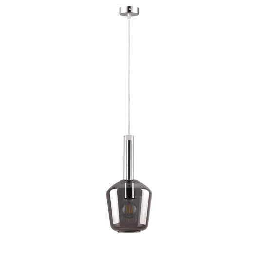 Inlight Κρεμαστό φωτιστικό από φιμέ γυαλί 1XE27 D:18x36cm (4079)