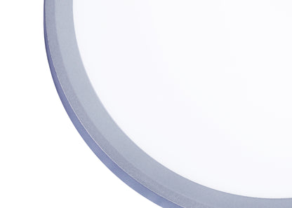 Inlight Πλαφονιέρα οροφής LED 50W 3CCT (by switch on base) σε ασημί απόχρωση D:60x2,5cm (42036-A-Silver)