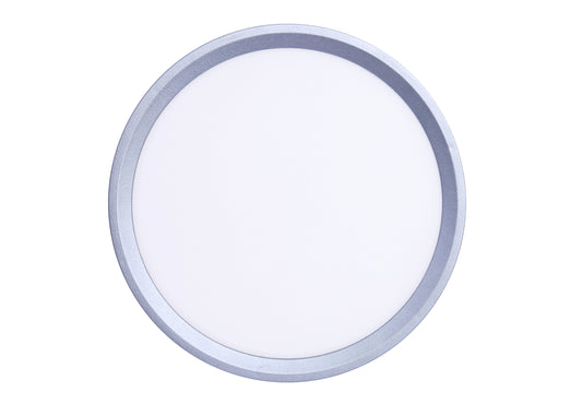 Inlight Πλαφονιέρα οροφής LED 18W 3CCT (by switch on base) σε ασημί απόχρωση D:23x2,5cm (42036-E-Silver)