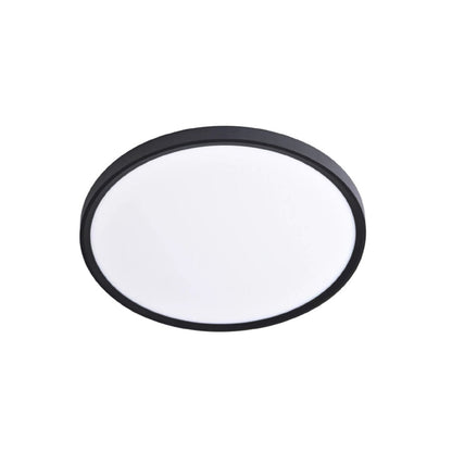 Inlight Πλαφονιέρα οροφής LED 50W 3CCT (by switch on base) σε μαύρη απόχρωση D:60x2,5cm (42036-A-Black)
