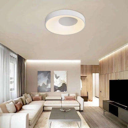 Inlight Πλαφονιέρα οροφής LED 36W 3CCT από μαύρο μέταλλο και ακρυλικό D:48x9cm (42040-Black)