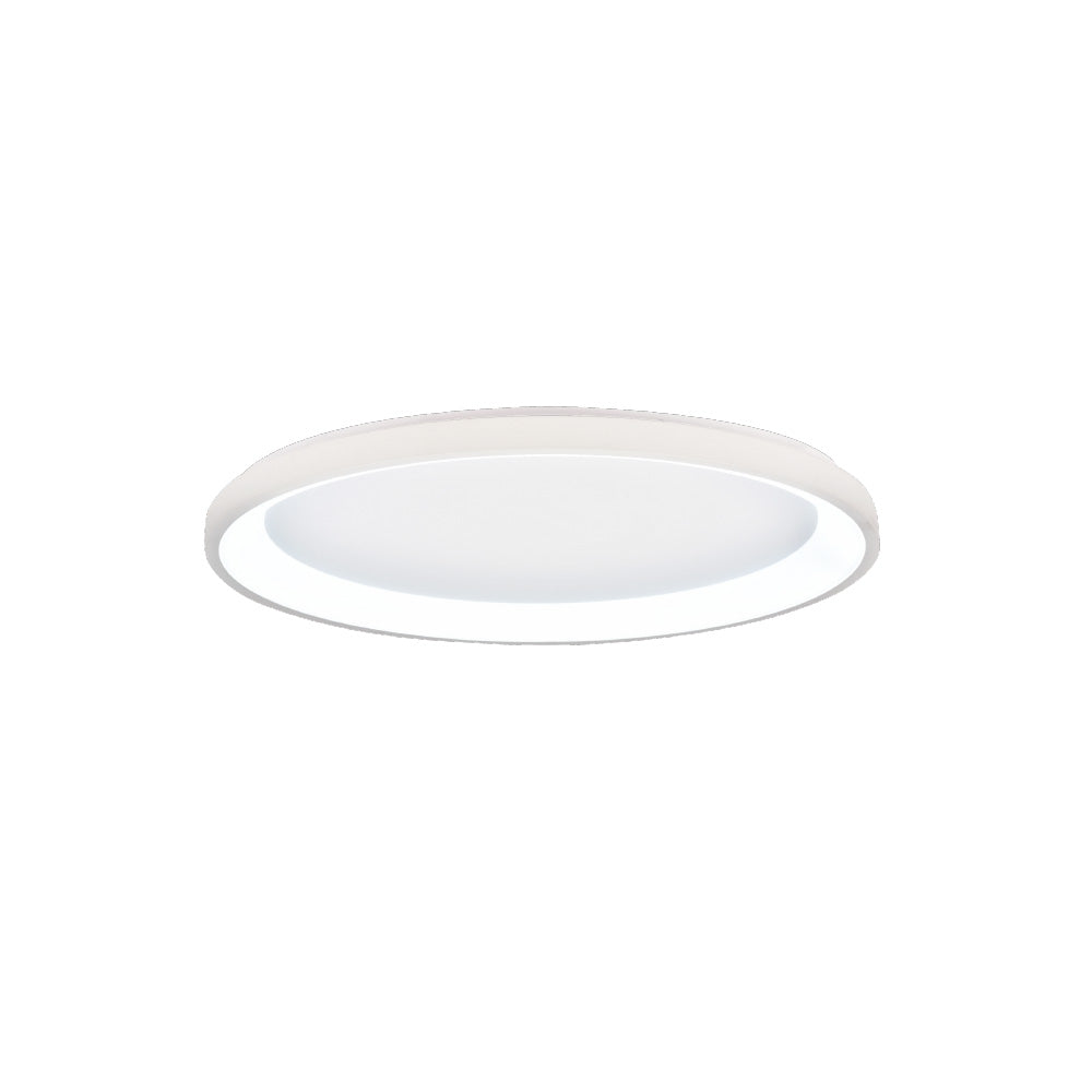 Inlight Πλαφονιέρα οροφής LED 28W 3CCT από λευκό μέταλλο και ακρυλικό D:60x5cm (42044-B-White)