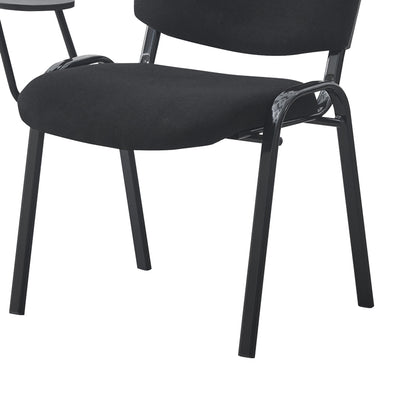 Καρέκλα συνεδρίου με αναλόγιο Lector pakoworld μαύρο 54x54x78εκ