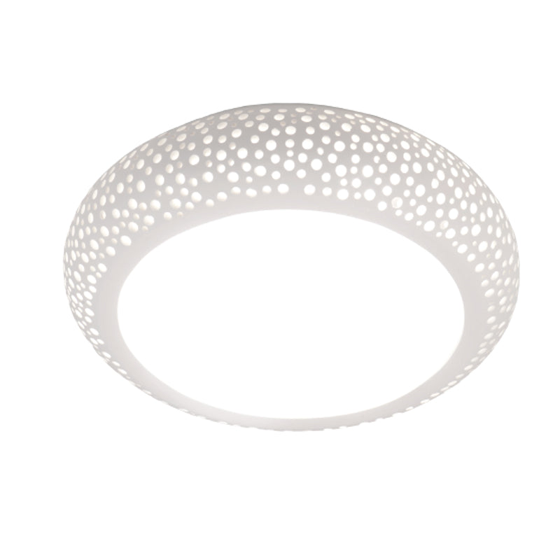 InLight Πλαφονιέρα οροφής λευκή από γύψο 4XE27 D:50cm (42155-Α)