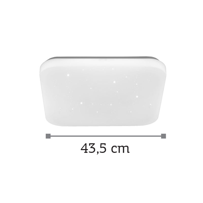 InLight Πλαφονιέρα οροφής LED 32W 4000K από λευκό ακρυλικό D:43,5cm (42163-B-Λευκό)