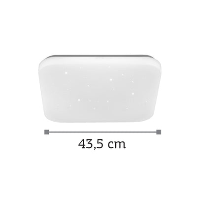 InLight Πλαφονιέρα οροφής LED 32W 4000K από λευκό ακρυλικό D:43,5cm (42163-B-Λευκό)