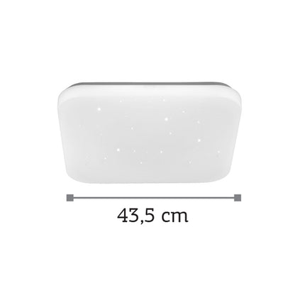 InLight Πλαφονιέρα οροφής LED 32W 4000K από λευκό ακρυλικό D:43,5cm (42163-B-Λευκό)